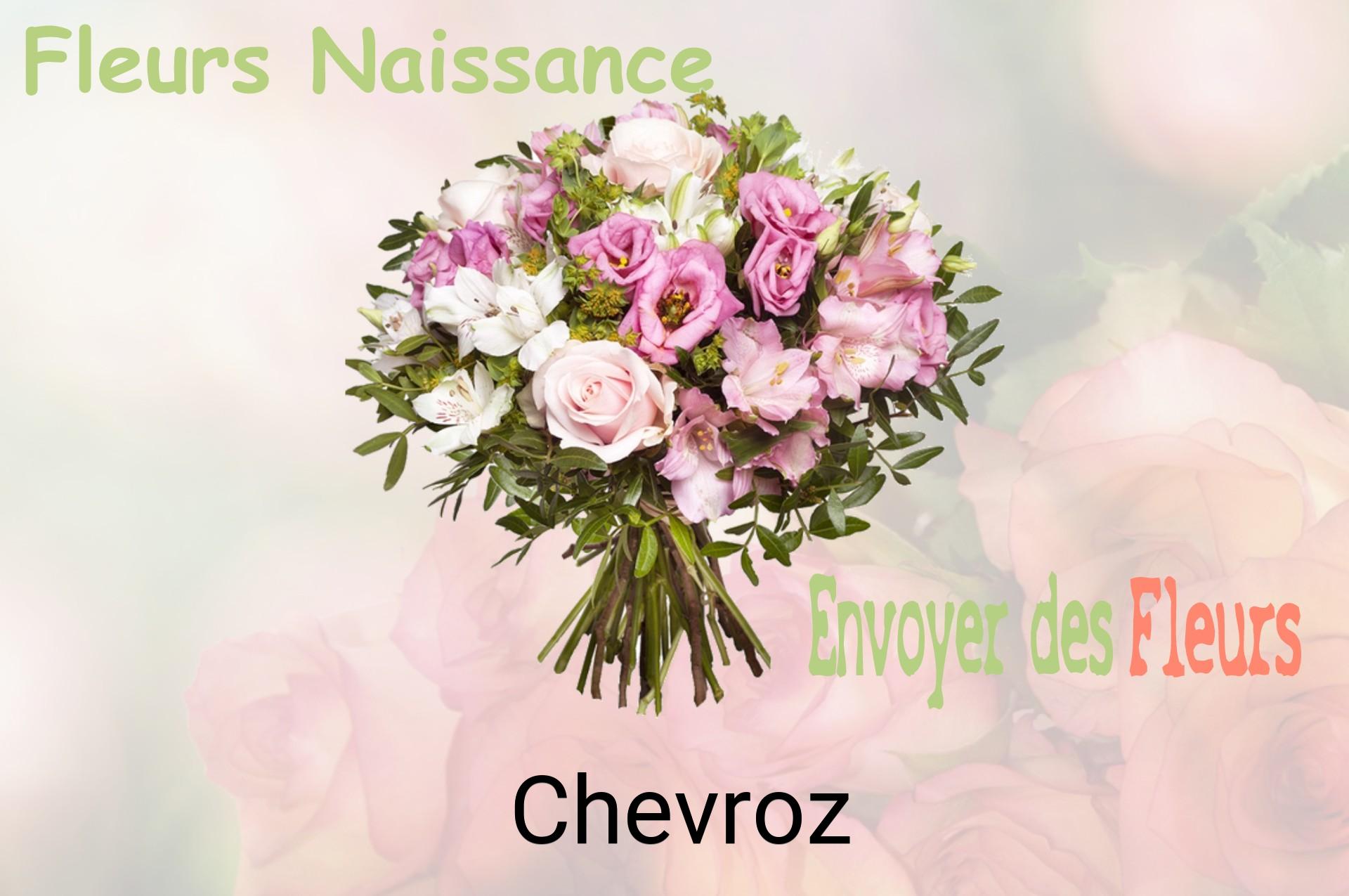 Bouquet de fleurs de naissance livré à Chevroz